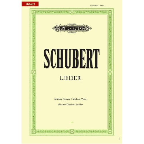 Schubert - 54 Songs Vol 2 Medium Voice Urtext (Softcover Book)