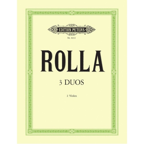 Duos 3 Viola Solo (Softcover Book)