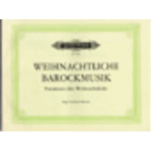 Baroque Music For Christmas (Softcover Book)