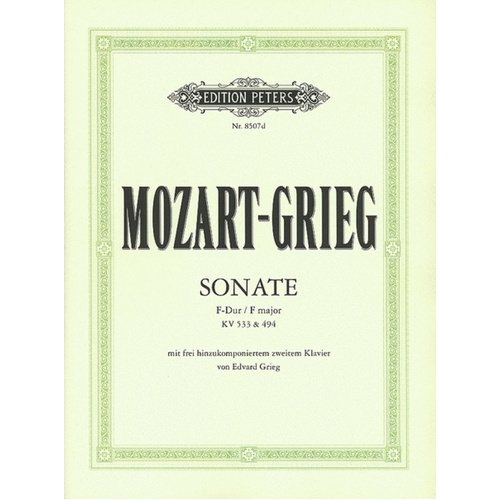 Sonata K 533 And K 494 F 2P 4H (Softcover Book)