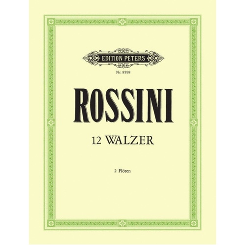 Waltzes 12 2 Flute (Softcover Book)