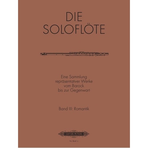 Solo Flute Album Book 3 - Romantic Flute by Edition Peters
