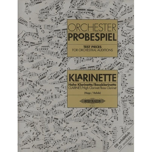 Test Pieces for Orchestral Auditions Clarinet - Edition Peters