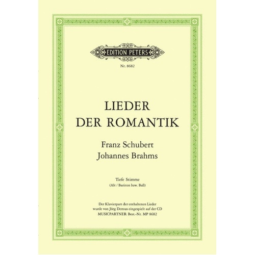Selected Lieder Low Schubert And Brahms (Softcover Book)