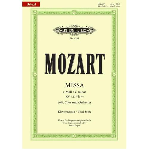 Mozart - Mass In C Minor K 427 Vocal Score (Softcover Book)
