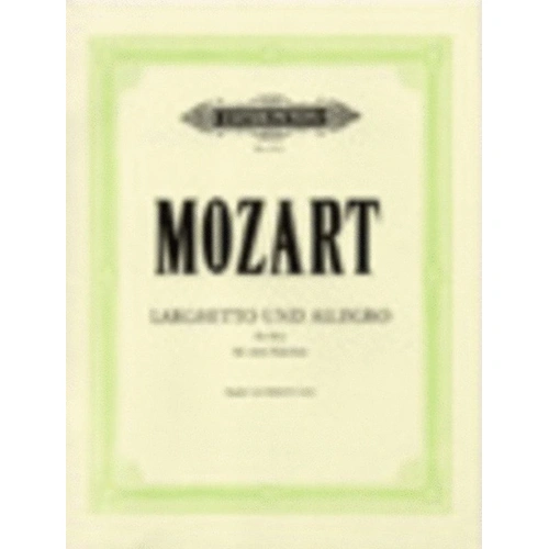 Larghetto and Allegro in E Flat for 2 Pianos 4 Hands by Mozart, Edition Peters