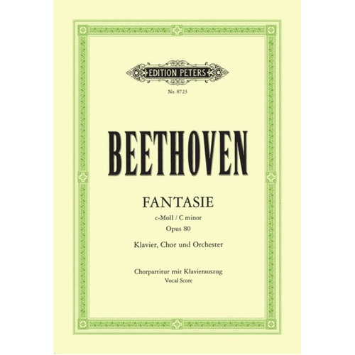 Beethoven - Choral Fantasy Op 80 SATB (Softcover Book)