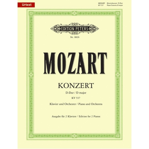 Concerto K 537 D 2P 4H (Softcover Book)