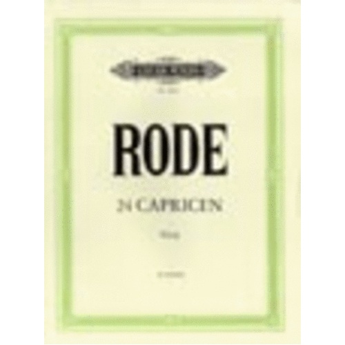 Caprices 24 Viola Solo (Softcover Book)