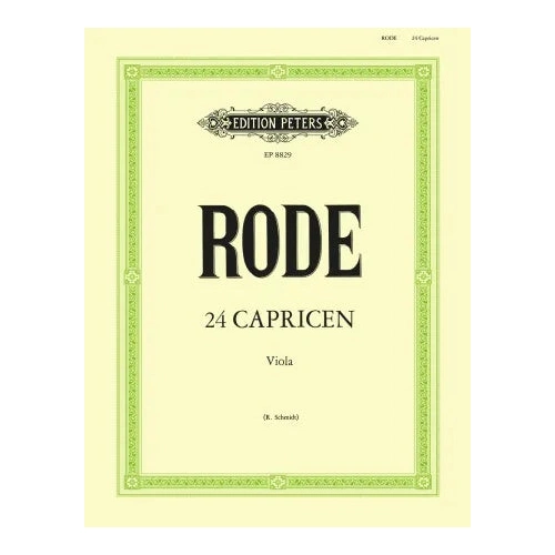 24 Caprices for Viola - Pierre Rode - Peters EP8829