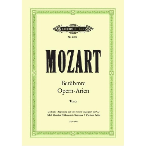 Mozart: Famous Opera Arias for Tenor - Edition Peters