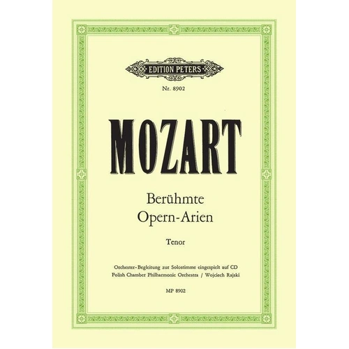 Mozart: Famous Opera Arias for Tenor - Edition Peters, Voice