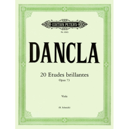 DanClarinet - 20 Etudes Brillantes Op 73 Viola (Softcover Book)