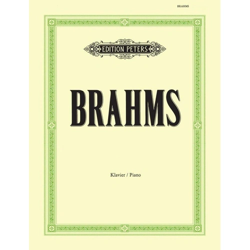 Brahms - 8 Piano Pieces Op. 76 Urtext Edition Peters