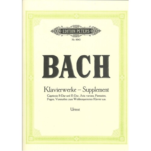 Bach - Selected Works Ed Keller Urtext (Softcover Book)