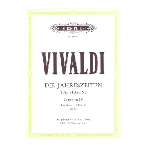 Vivaldi - Four Seasons Winter Concerto F Minor Op. 8 No. 4 for Violin