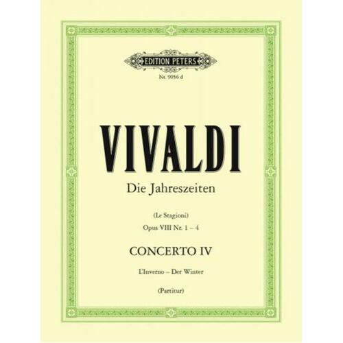 Concerto F Min Op 8 No 4 Winter - Score Book