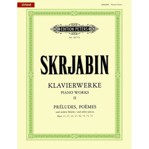 Preludes And Other Pieces Piano Works Vol 2 (Softcover Book)