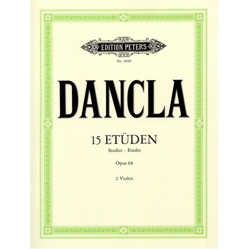 Dancla 15 Studies Op. 68 for 2 Violas - Edition Peters
