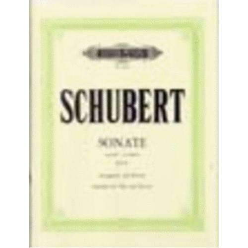 Schubert - Sonata A Min D 821 Arpeggione Viola/Piano (Softcover Book)