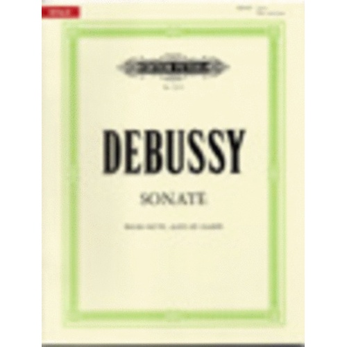 Debussy - Sonata Viola/Flute/Harp Score/Parts Urtext (Music Score/Parts) Book