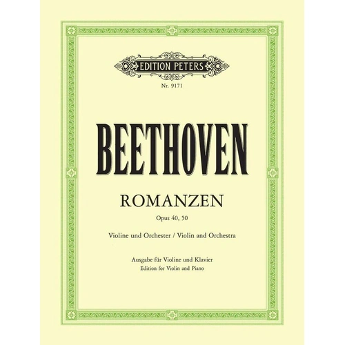 Beethoven - 2 Romances Op. 40 (G) & Op. 50 (F) for Violin and Piano, Edited by David Oistrakh
