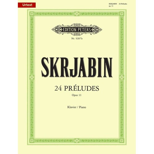 Scriabin - 24 Preludes Op 11 Piano (Softcover Book)