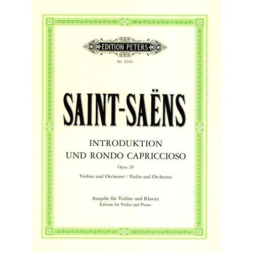 Introduction and Rondo Capriccioso Op. 28 for Violin and Piano, Edited by Thiemann, Published by Edition Peters