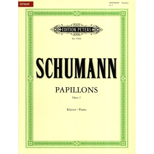 Schumann - Papillons Op. 2 Ed Kohler Urtext Piano Solo Edition Peters