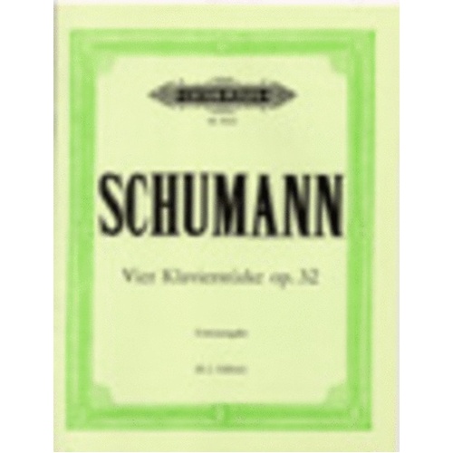 Piano Pieces 4 Op 32 (Softcover Book)