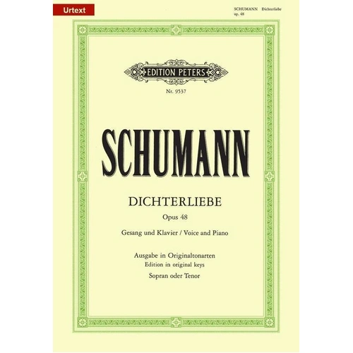 Schumann - Dichterliebe Op. 48 High Voice, 44 Pages, Edition Peters