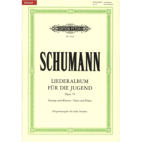 Schumann Album of Songs for Young Op. 79, Edition Peters, Voice, 1 Page