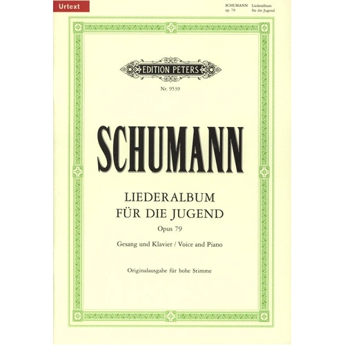 Schumann - Album of Songs for Young Op. 79, Edition Peters, Vocal Voice, 1 Page
