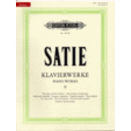 Satie - Piano Works Book 2 Urtext (Softcover Book)