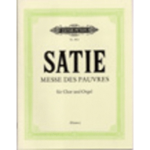 Satie - Messe Des Pauvres Vocal Score (Softcover Book)