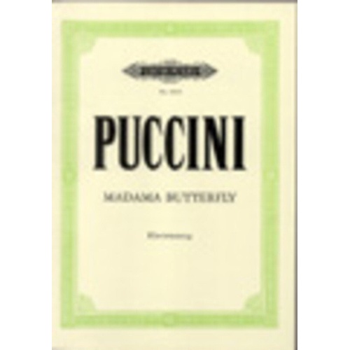 Madam Butterfly Vocal Score by Giacomo Puccini, Italian/German Edition, Edition Peters