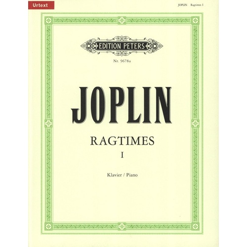 Ragtimes Vol. 1: 20 Piano Pieces from 1899-1906 by Scott Joplin, Edition Peters, Piano Solo, 1 Page