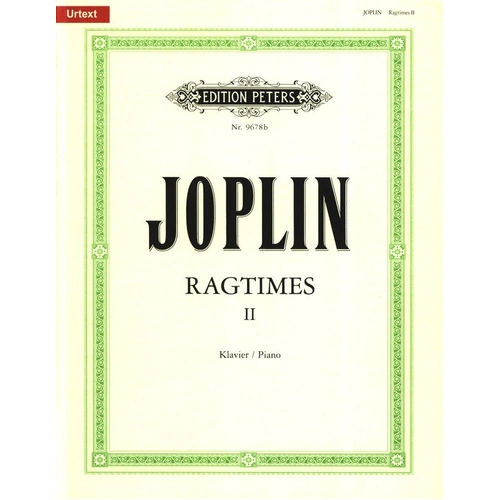 Ragtimes Vol. 2: 16 Pieces for Piano (1907-1917) by Scott Joplin, Edition Peters
