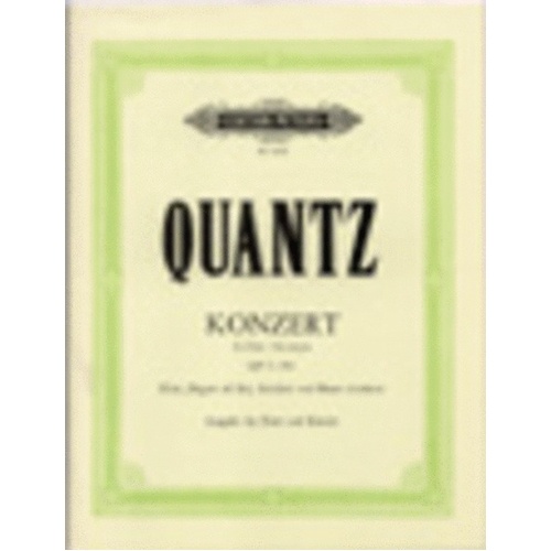 Concerto G Qv5/182 Flute/Piano Urtext (Softcover Book)