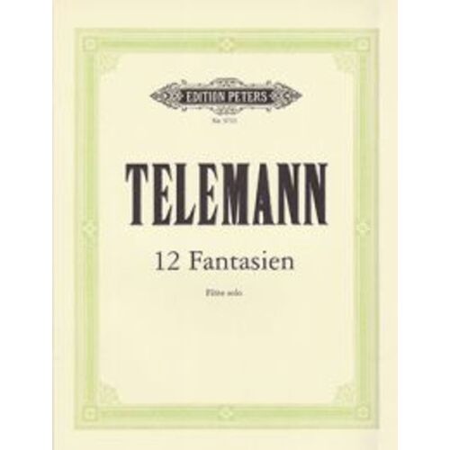 Teleman - 12 Fantasias For Flute (Softcover Book)