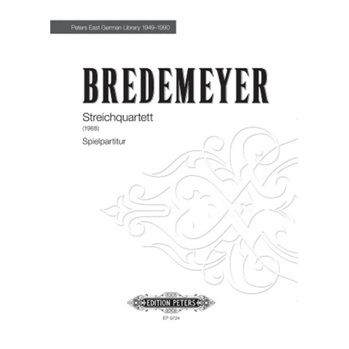 Bredemeyer - String Quartet (Music Score/Parts) Book