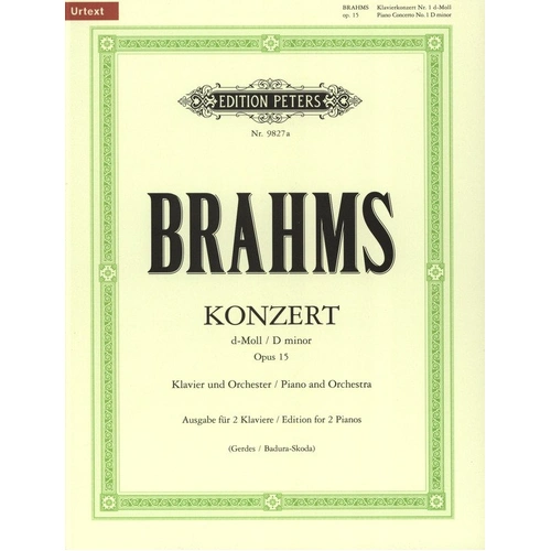 Brahms - Piano Concerto No. 1 in D minor Op. 15 for 2 Pianos 4 Hands, Edition Peters