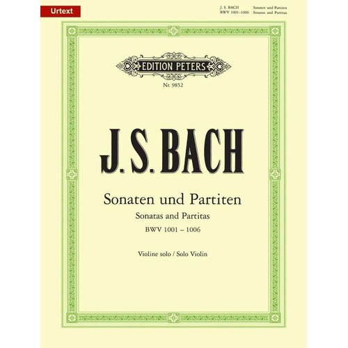 6 Sonatas And Partitas Bwv 1001-1006 Violin Solo Urtext (Softcover Book)