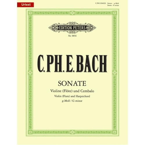 Sonata G Min Violin (Or Fl)/Piano (Softcover Book)