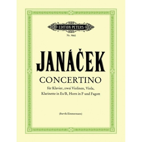 Janacek - Concertino Score/Parts Book