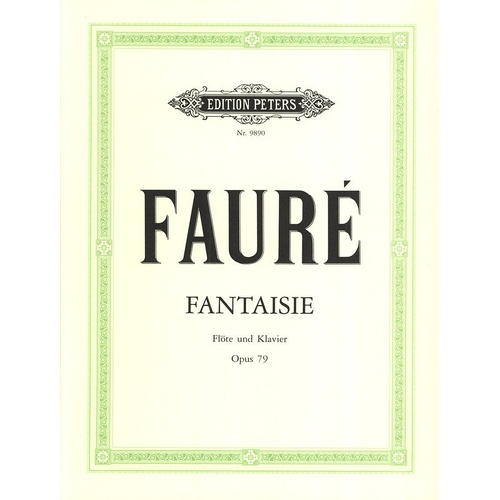 Faure - Fantasy Op. 79 for Flute and Piano, Edition Peters, 1 Page