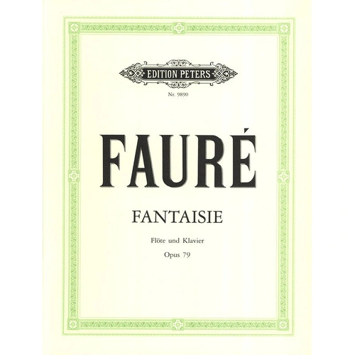 Faure - Fantasy Op. 79 for Flute and Piano, Edition Peters, 1 Page