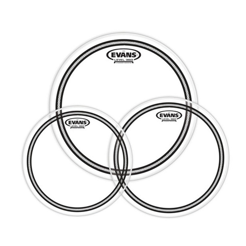 Evans EC2S Clear 12, 13, 16 Inch Drumhead Pack