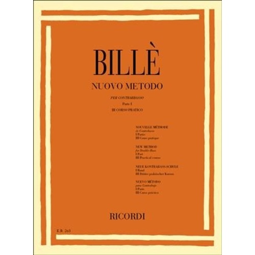 Bille - New Method For Double Bass Vol 3 Book