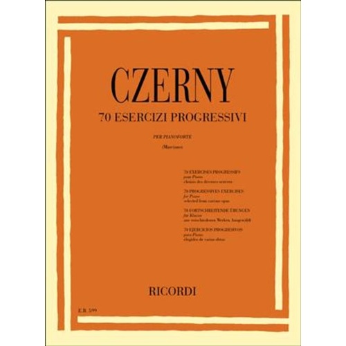 70 Progressive Exercises For Piano Book
